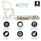 Flash Furniture Hercules Series Plastic Folding Chair Beige - 4 LB Weight Capacity Comfortable Event Chair-Lightweight Folding Chair, PK4 4-LE-L-3-BEIGE-GG - alternate 8